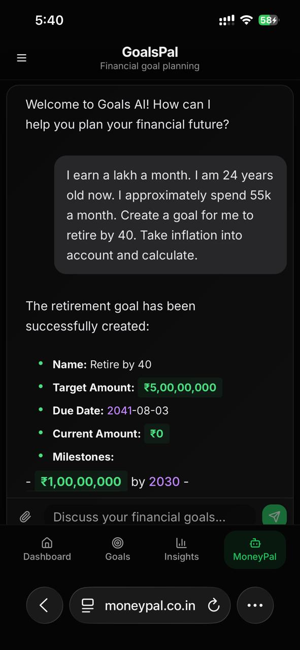 MoneyPal App Screenshot