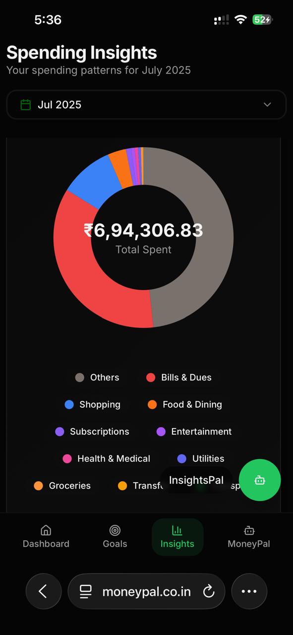 MoneyPal App Screenshot